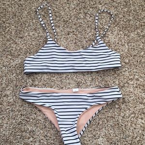 Striped bikini